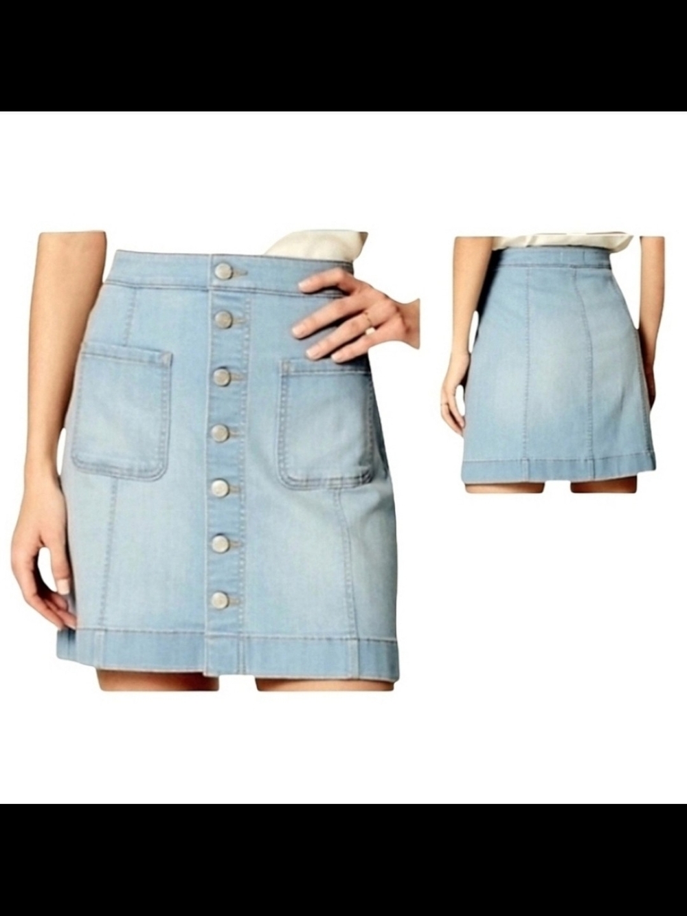Ann Taylor LOFT Denim Mini Skirt Sz 28/6